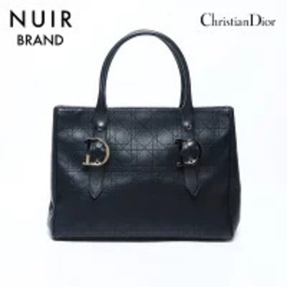 Christian Dior Cannage Tote Bag Black